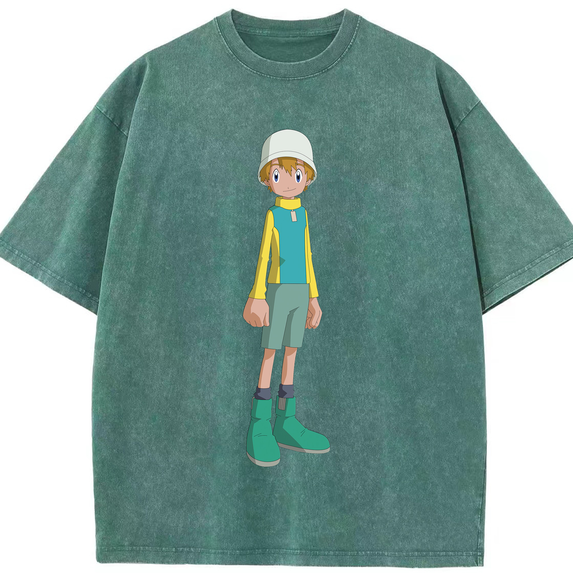 （画像用） Digimon デジタルモンスター/デジモン 綿100% ヴィンテージ風 半袖Tシャツ（フロントプリント）